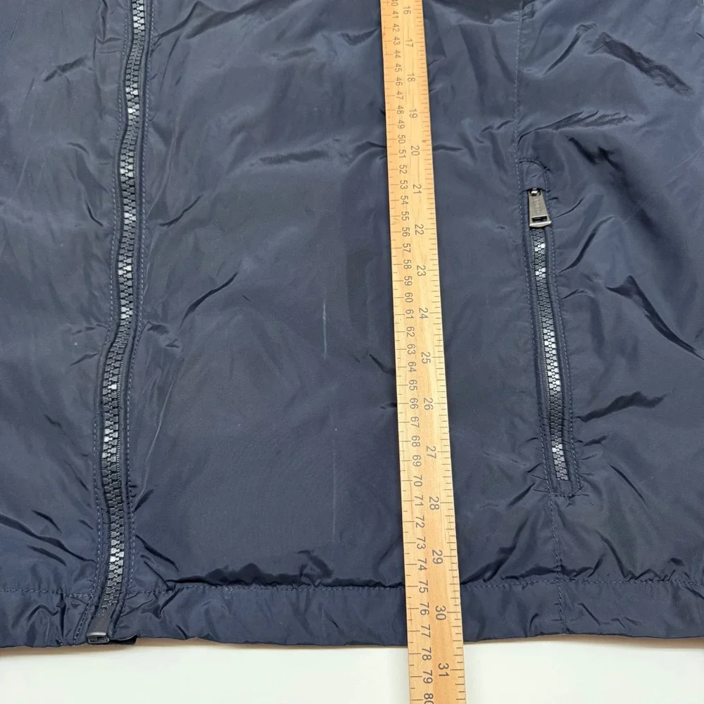 Polo Ralph Lauren Men XLT Windbreaker Jacket Navy Blue Full Zip Hooded Pony Prep